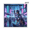 Cyberpunk King Oreo Square Sticker - 2’’ × 2’’ / White - Stickers