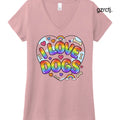 I LOVE DOGS2 - WstriaHthr / XS - T-Shirt