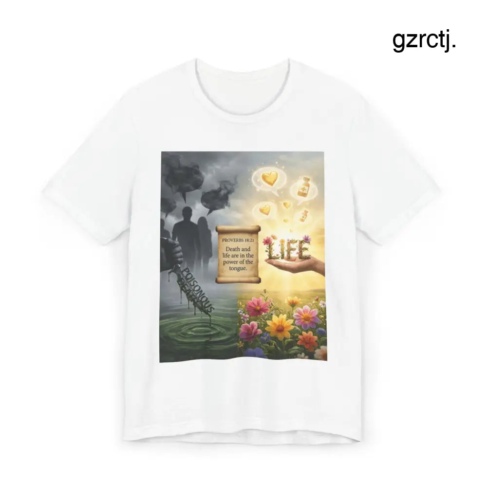 Inspirational Life Quote T-Shirt - White / S - T-Shirt