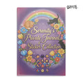 Personalized Serenity Hardcover Notebook, Puffy-Cover Journal & Sticker Book for Girls - A4 / Blank / Glossy - Paper